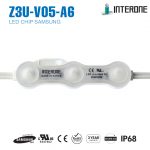 Led hắt 3 bóng trắng Interone Hàn Quốc Z3U-V05-A6