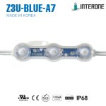 Led Interone 3 bóng xanh dương Z3U-BLUE-A7